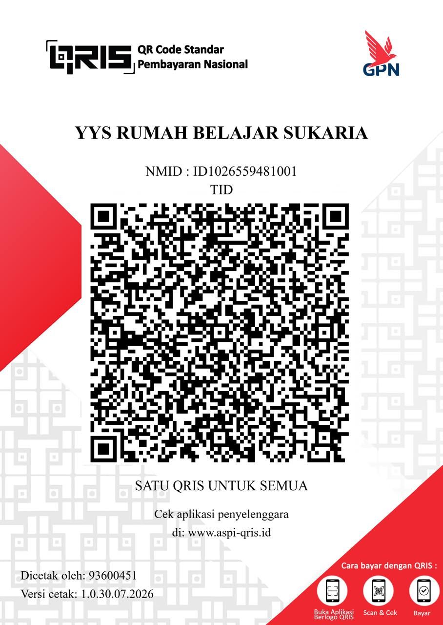QRIS Yayasan Rumah Belajar Sukaria